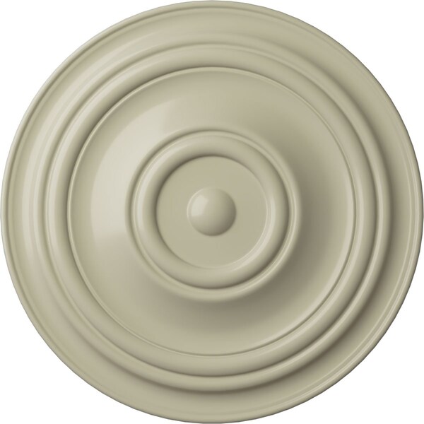 Ekena Millwork Traditional Ceiling Medallion (Fits Canopies up to 8 1/4"), 31 1/2"OD x 2 1/2"P, Clear Yellow CM31TRCYF - main